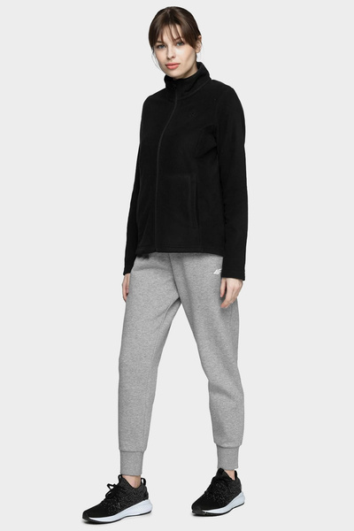 Bluza damska z kapturem rozpinana polarowa 4F NOSH4-PLD001-20S