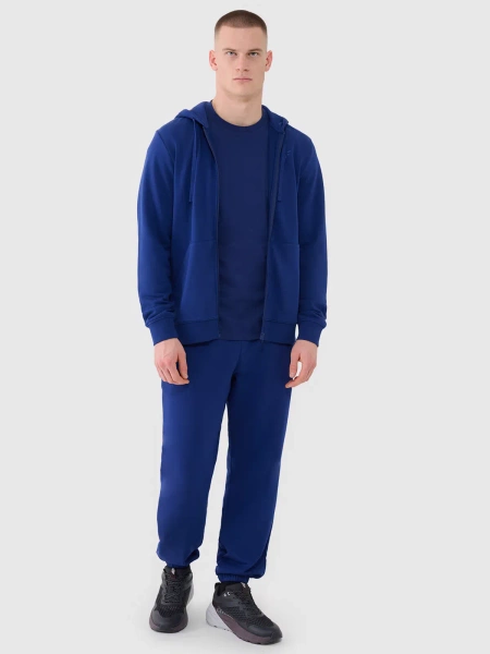 Bluza męska z kapturem rozpinana 4F 4FWMM00TSWSM1768-031S