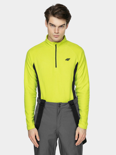 Bluza męska z kapturem rozpinana polarowa 4F H4Z21-BIMP034-45S