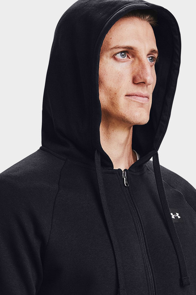 Bluza męska z kapturem rozpinana Under Armour RIVAL FLEECE 1357111-001