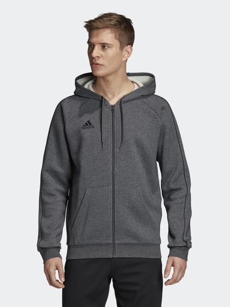 Bluza męska z kapturem rozpinana adidas CORE18 FT8070