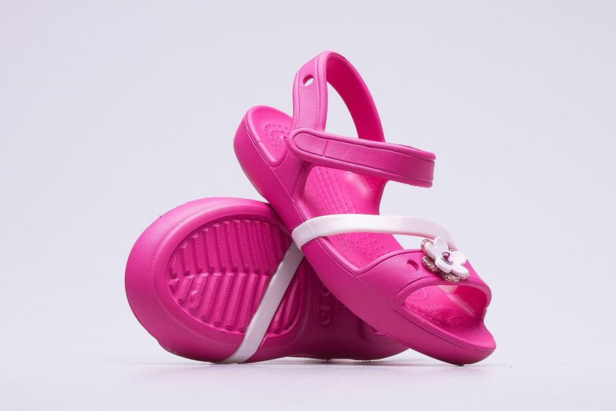 Sandały dziecięce Crocs Lina Charm Sandal 205530-6X0