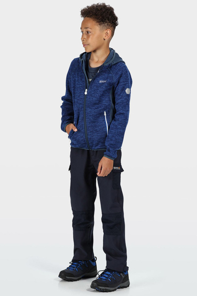 Bluza dziecięca z kapturem rozpinana polarowa REGATTA DISSOLVER 2 RKA263-UQ2