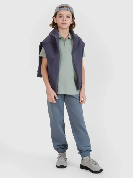 Koszulka dziecięca polo 4F 4FJWMM00TPTSU513-41S