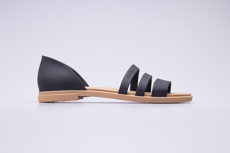 Sandały Crocs Tulum Open Flat W 206109-00W
