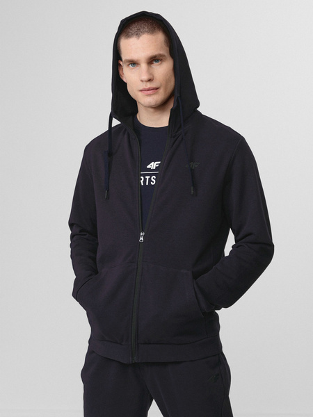 Bluza męska z kapturem rozpinana 4F H4L22-BLM353-30S