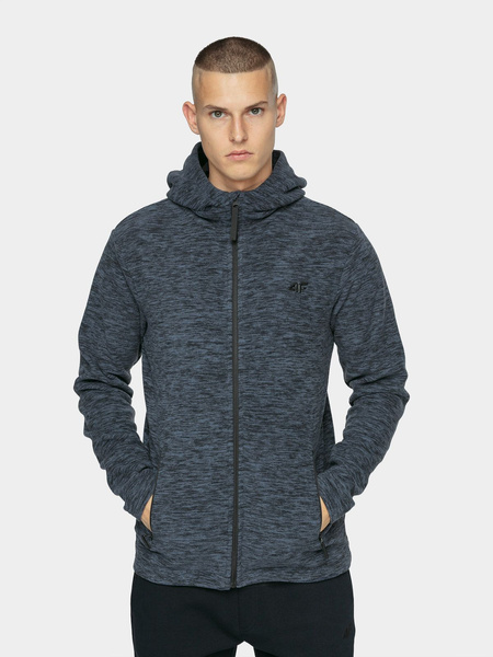 Bluza męska z kapturem rozpinana polarowa 4F NOSH4-PLM351-30M