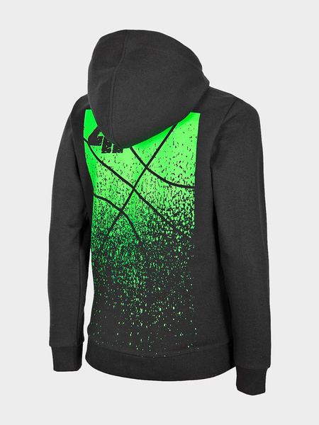 Bluza dziecięca z kapturem rozpinana 4F HJL21-JBLM004-20S