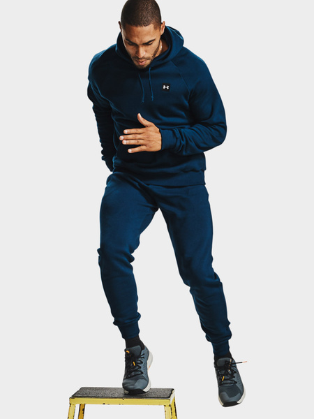 Bluza męska z kapturem Under Armour RIVAL HOODIE 1357092-408