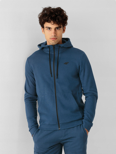 Bluza męska z kapturem rozpinana 4F H4L22-BLM353-32S