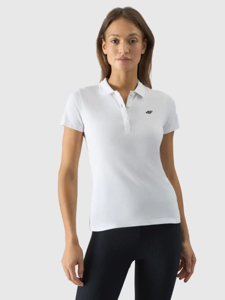 Koszulka damska polo 4F 4FWSS24TPTSF132-10S