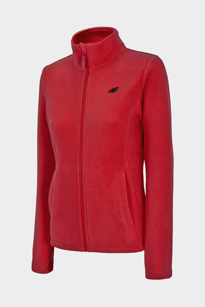 Bluza damska z kapturem rozpinana polarowa 4F NOSH4-PLD001-62S