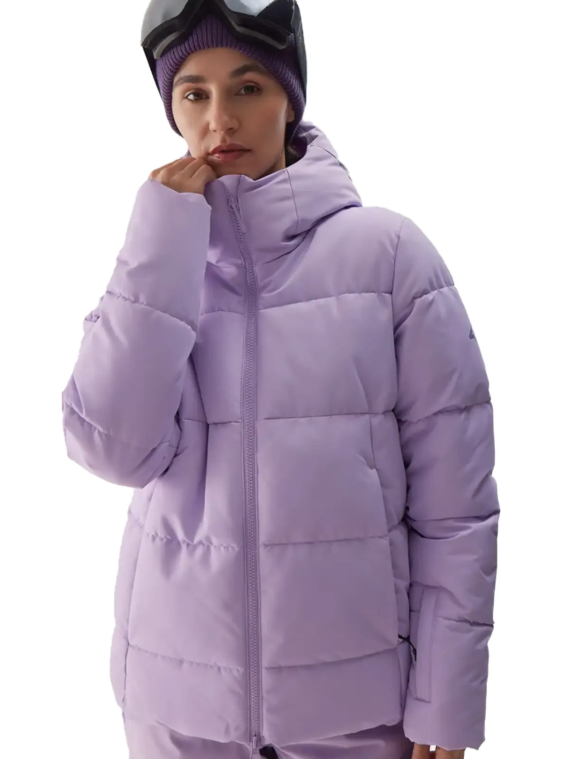 Kurtka damska zimowa puchowa narciarska 4F 4FWAW24TTJAF573-52S