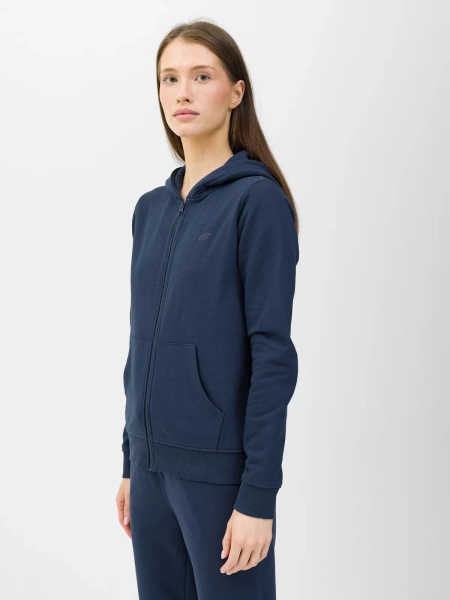 Bluza damska z kapturem rozpinana 4F 4FWSS24TSWSF0956-31S 