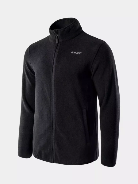 Bluza męska rozpinana polarowa HI-TEC ZOE BLACK