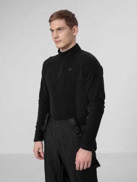 Bluza męska z kapturem rozpinana polarowa 4F H4Z22-BIMP011-20S