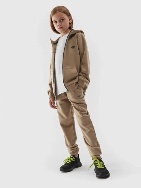 Bluza dziecięca z kapturem rozpinana 4F 4FJAW23TSWSM627-83S