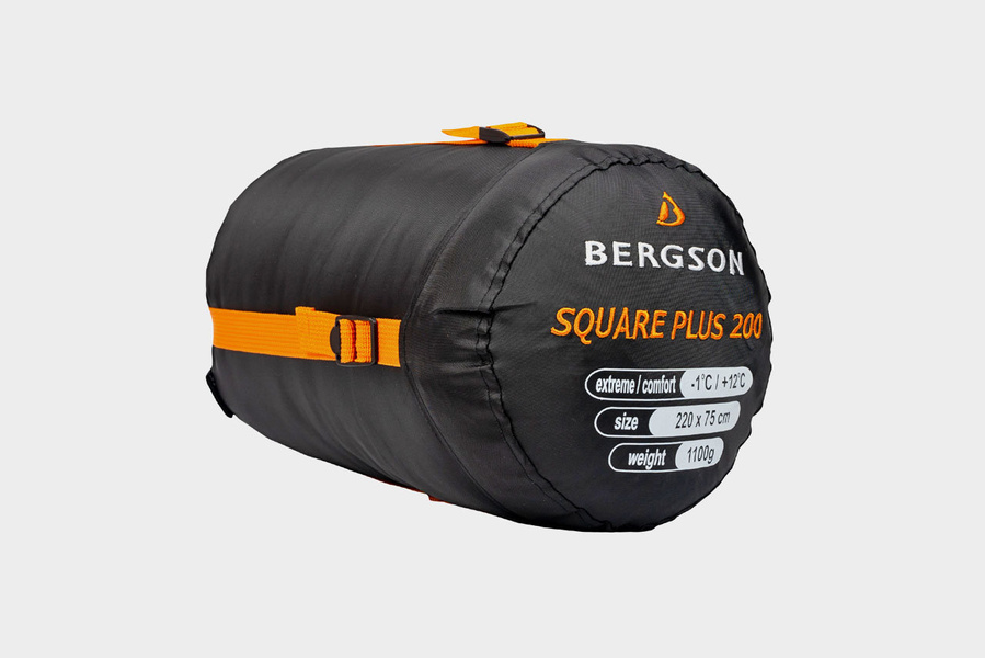 Śpiwór kwadratowy BERGSON SQUARE PLUS 200 BRG00122 BLACK