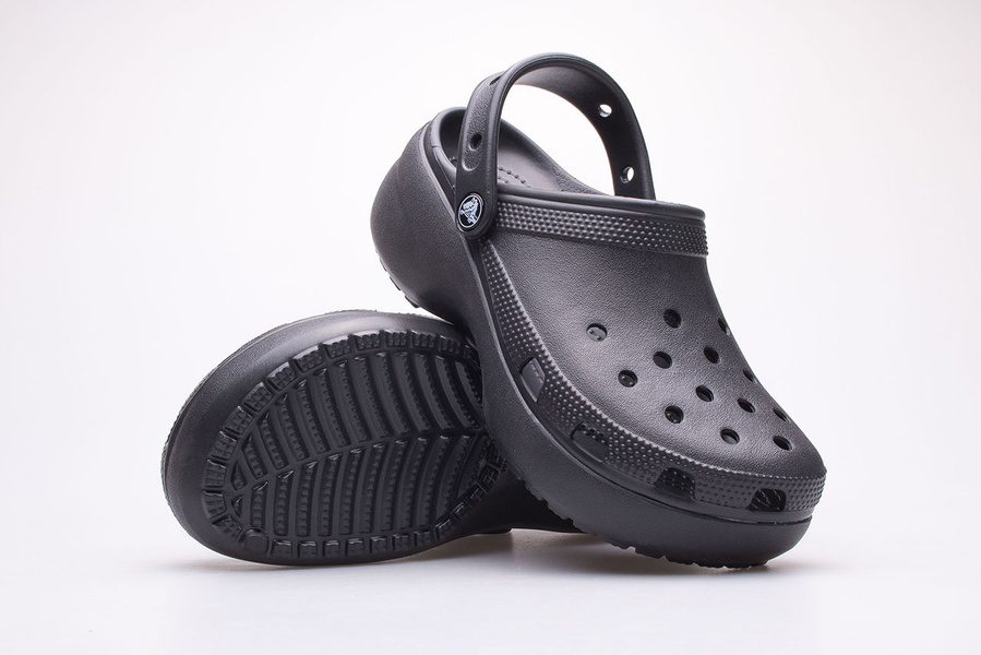 Chodaki damskie CROCS CLASSIC PLATFORM CLOG 206750-001