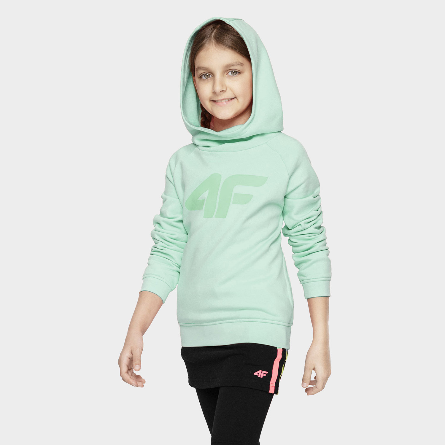 Bluza dziecięca z kapturem 4F HJL21-JBLD002B-47S