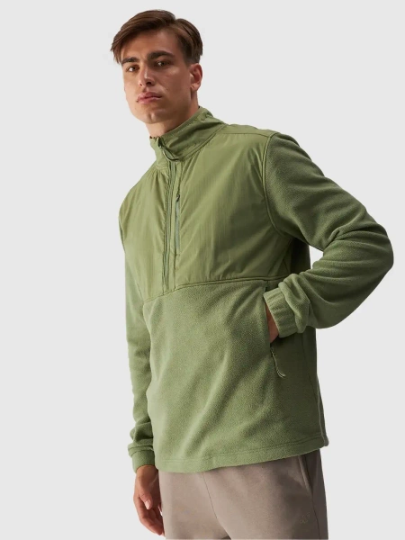 Bluza męska rozpinana polarowa 4F 4FWAW24TFLEM271-44S