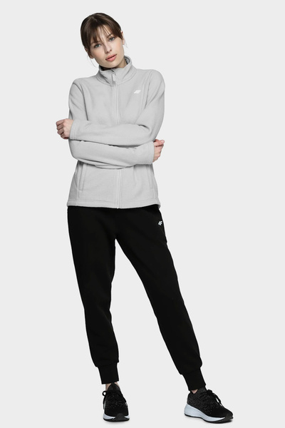 Bluza damska z kapturem rozpinana polarowa 4F NOSH4-PLD001-25S