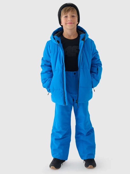 Kurtka dziecięca zimowa puchowa narciarska 4F 4FJWAW24TTJAM534-33S