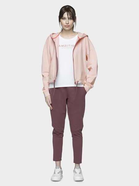 Bluza damska z kapturem rozpinana 4F H4L21-BLD013-56S