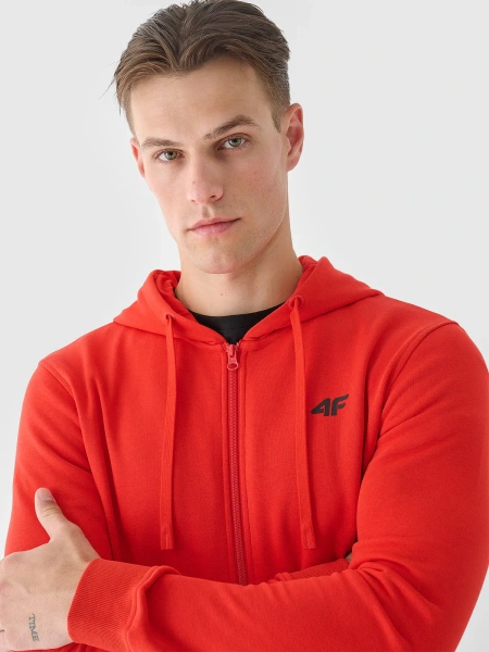 Bluza męska z kapturem rozpinana 4F 4FWMM00TSWSM1466-60S