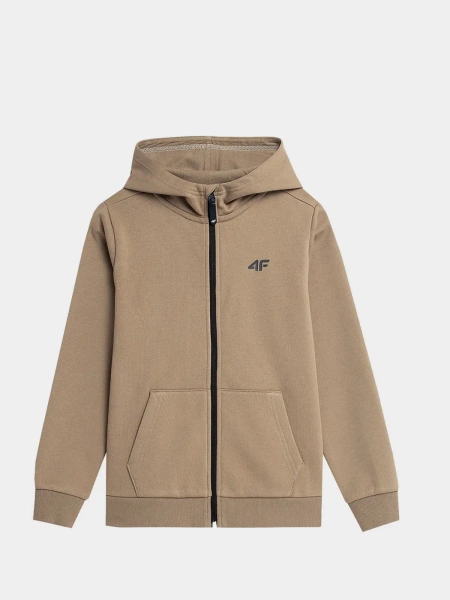 Bluza dziecięca z kapturem rozpinana 4F 4FJAW23TSWSM627-83S