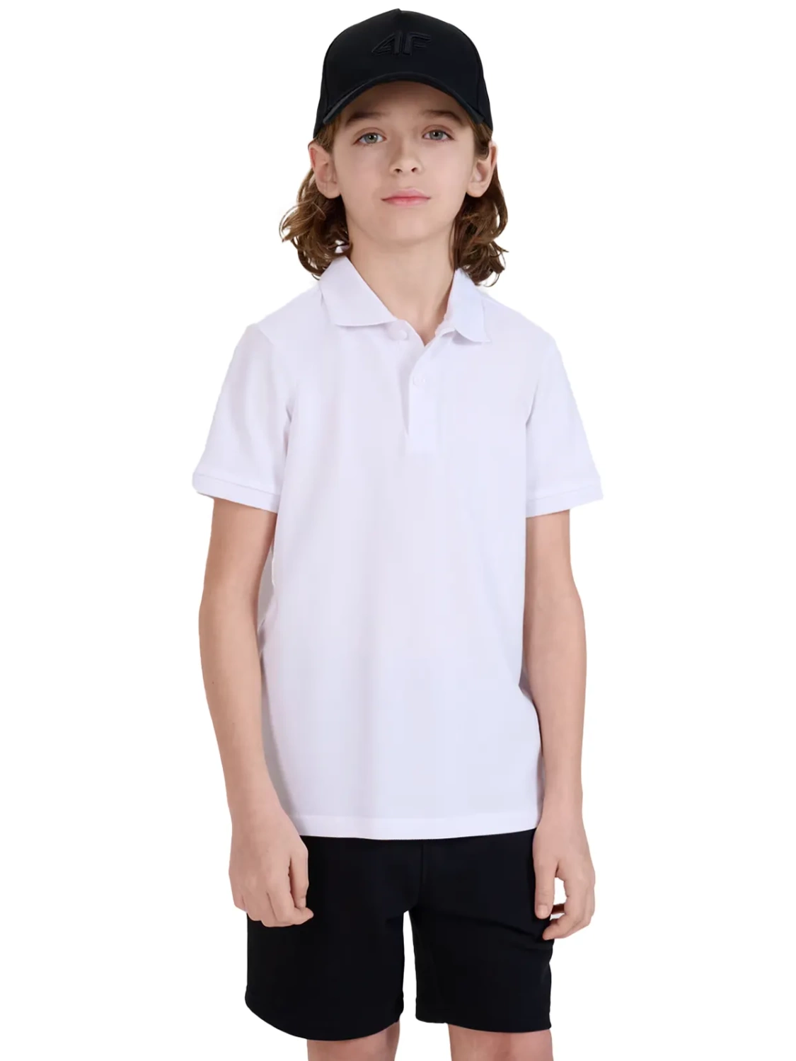 Koszulka dziecięca polo 4F 4FJWMM00TPTSU513-10S