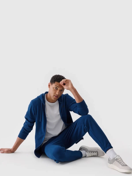 Bluza męska z kapturem rozpinana 4F 4FWMM00TSWSM1768-46S