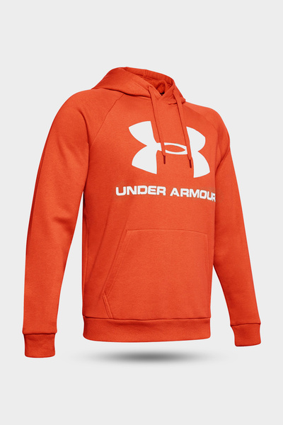 Bluza męska z kapturem Under Armour RIVAL HOODIE 1345628-856