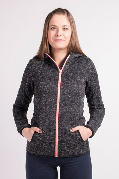 Bluza damska z kapturem rozpinana polarowa 4F H4Z18-PLD002-20M