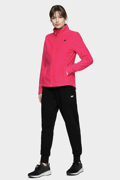 Bluza damska z kapturem rozpinana polarowa 4F NOSH4-PLD001-55S