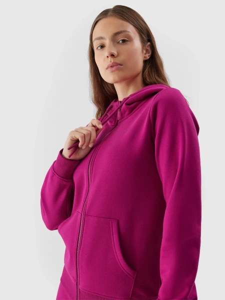Bluza damska z kapturem rozpinana 4F 4FAW23TSWSF0730-53S 