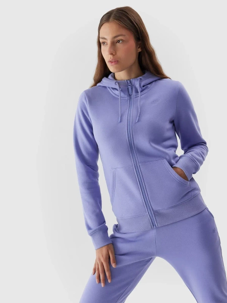 Bluza damska z kapturem rozpinana 4F 4FAW23TSWSF0730-32S 