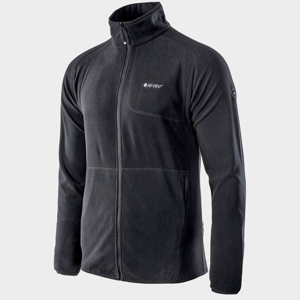 Bluza męska rozpinana polarowa HI-TEC CAMOLIN BLACK