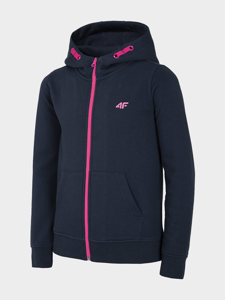 Bluza dziecięca z kapturem rozpinana 4F HJL21-JBLD001A-31S