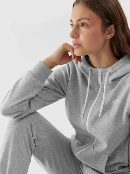 Bluza damska z kapturem rozpinana  4F 4FAW23TSWSF0730-27M