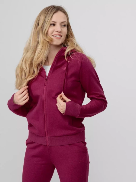Bluza damska z kapturem rozpinana 4F 4FSS23TSWSF373-53S