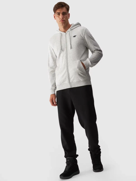 Bluza męska z kapturem rozpinana 4F 4FWMM00TSWSM1466-27M