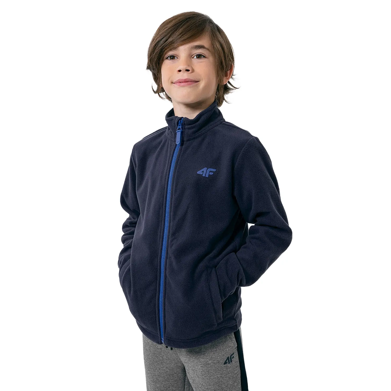 Bluza dziecięca polarowa 4F HJZ22-JPLM001-31S
