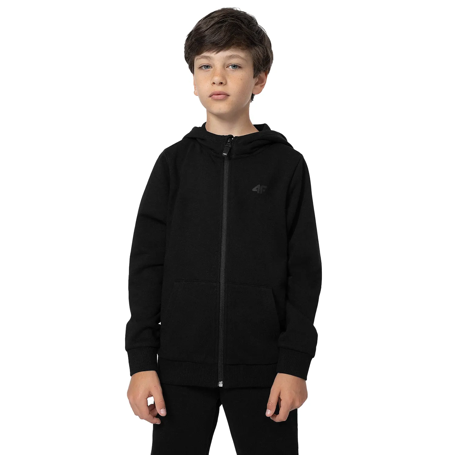 Bluza dziecięca z kapturem rozpinana 4F 4FJSS23TSWSM219-20S