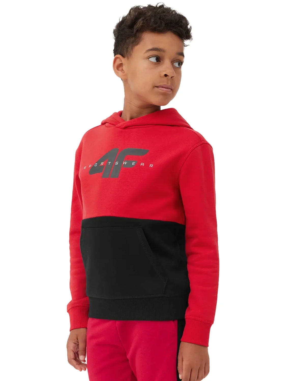 Bluza dziecięca z kapturem 4F 4FJAW23TSWSM628-62S