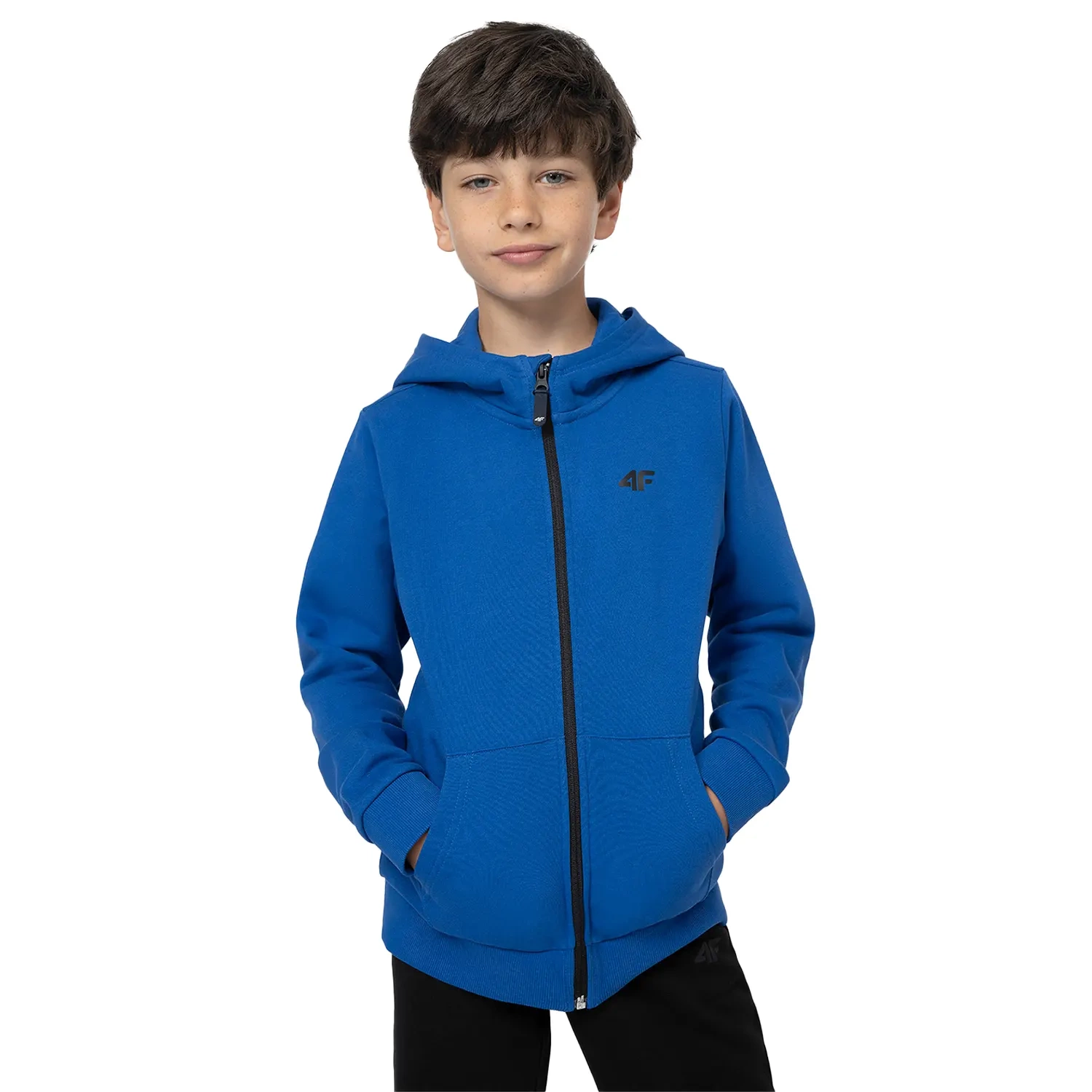 Bluza dziecięca z kapturem rozpinana 4F 4FJSS23TSWSM219-36S