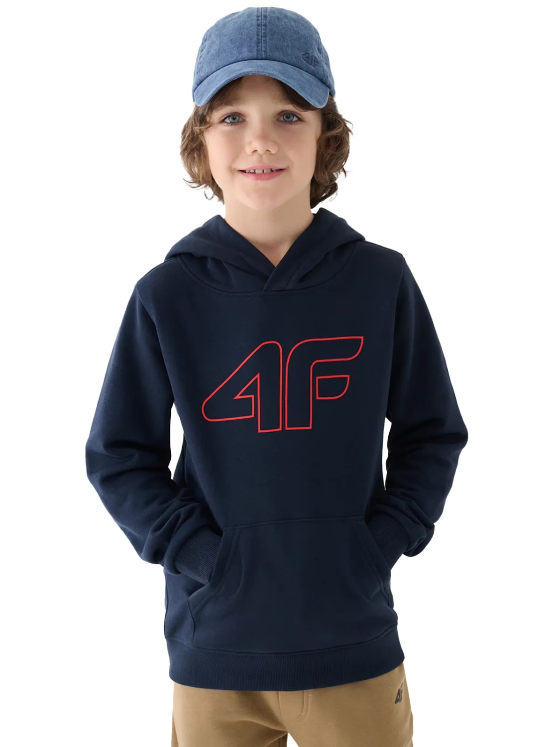 Bluza dziecięca z kapturem 4F 4FJWMM00TSWSM1292-31S