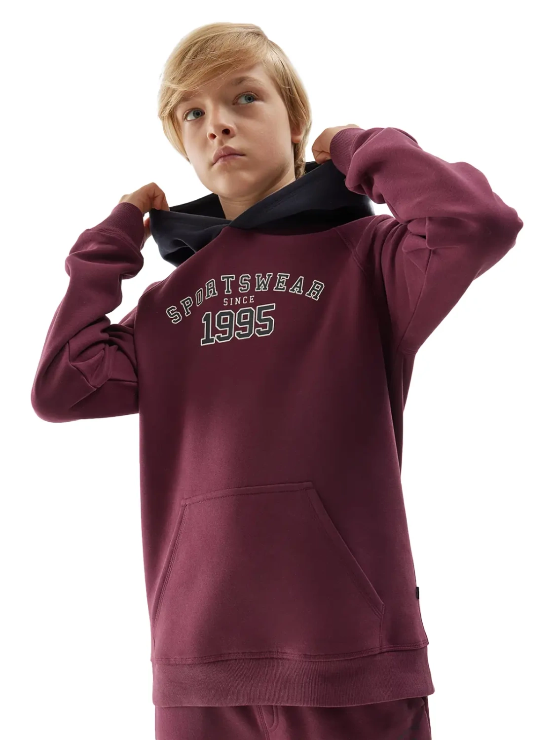 Bluza dziecięca z kapturem 4F 4FJAW23TSWSM651-60S 