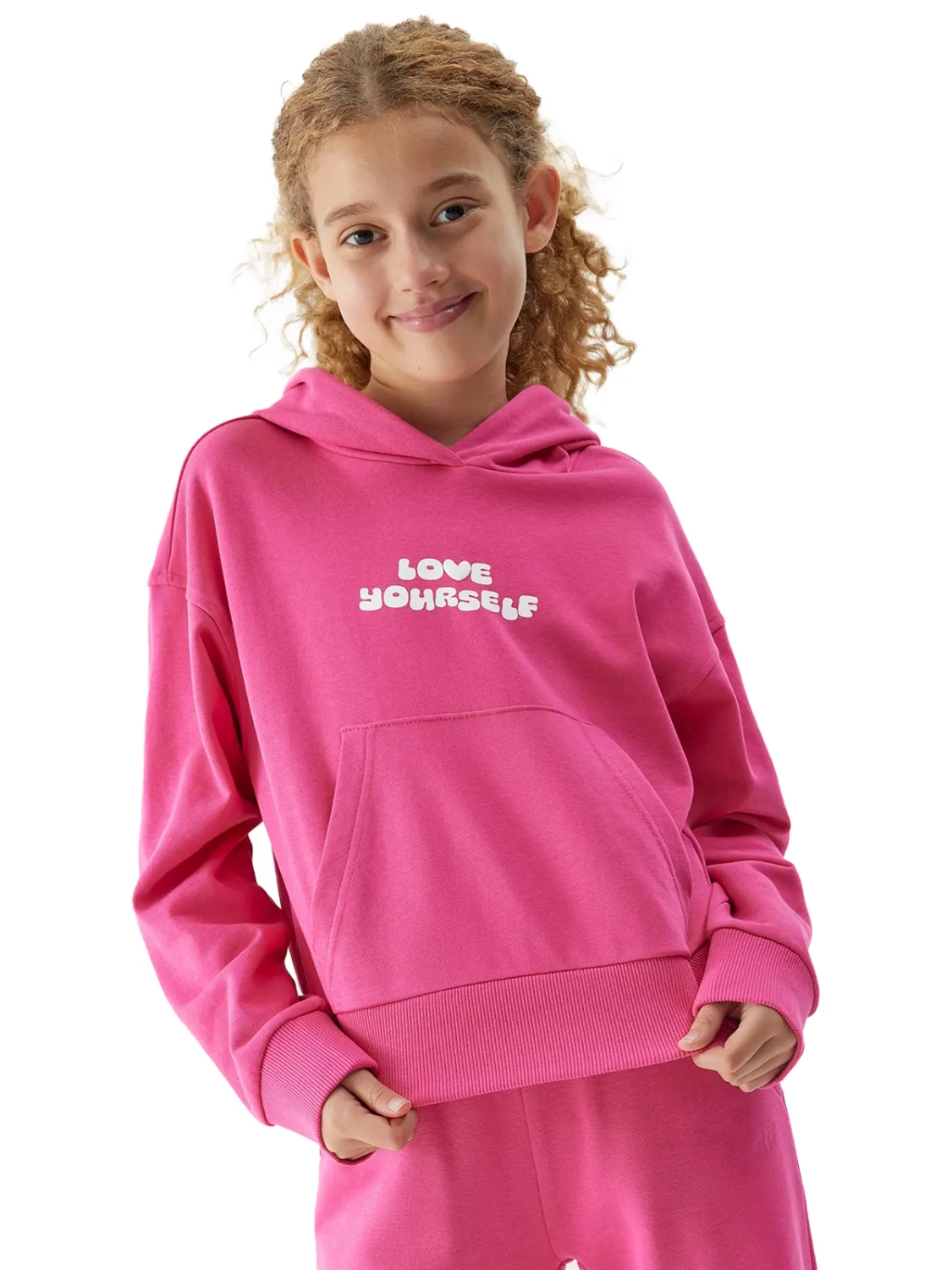 Bluza dziecięca z kapturem  4F 4FJAW23TSWSF645-55S 