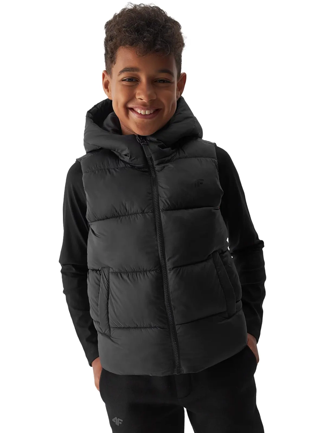 Kurtka dziecięca bezrękawnik 4F 4FJAW23TVJAM047-21S 